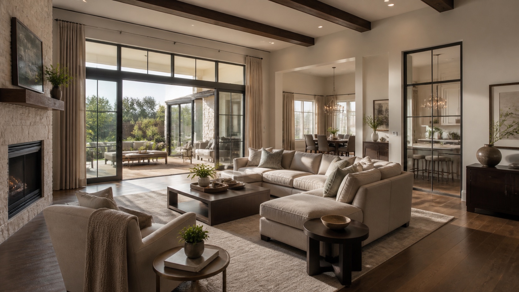 Spotless modern living room